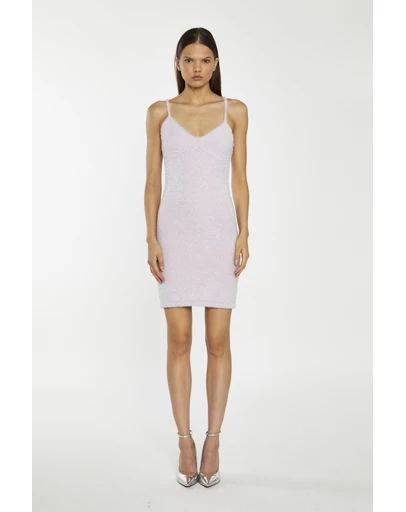 Glamorous - Slim fit lurex knit mini dress