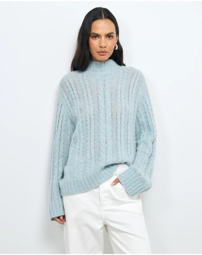 AERE - Zahra Cable Knit Jumper