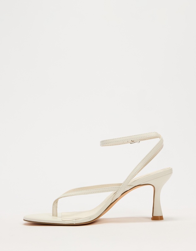AERE - Amelia Leather Thong Heels - Women's
