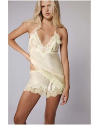 Bardot - Silvio Satin Lace Trim Short