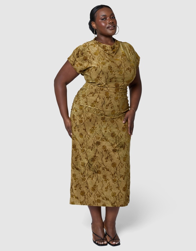 Sunday In The City - Wild Grace Midi Dress