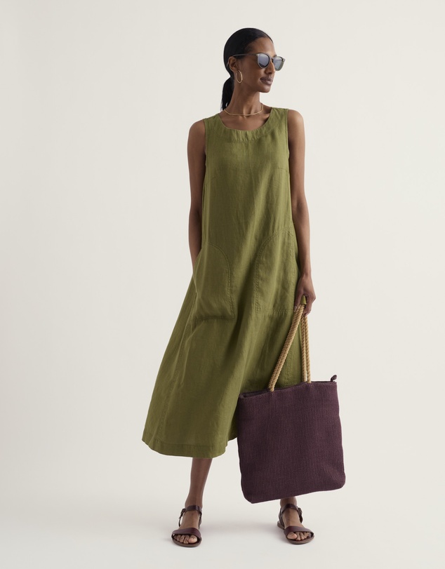 Seasalt - Cresting Waves Sleeveless Linen Dress