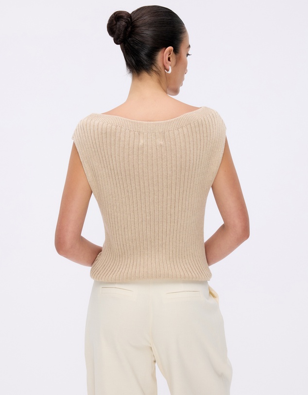 Minima Esenciales - Nalu Organic Cotton Cashmere Blend Knitted Top