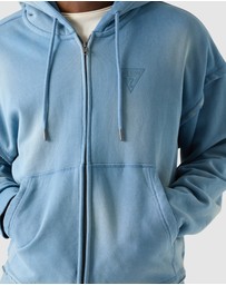 GUESS Originals - GUESS Originals Triangle Logo Zip-Up Hoodie
