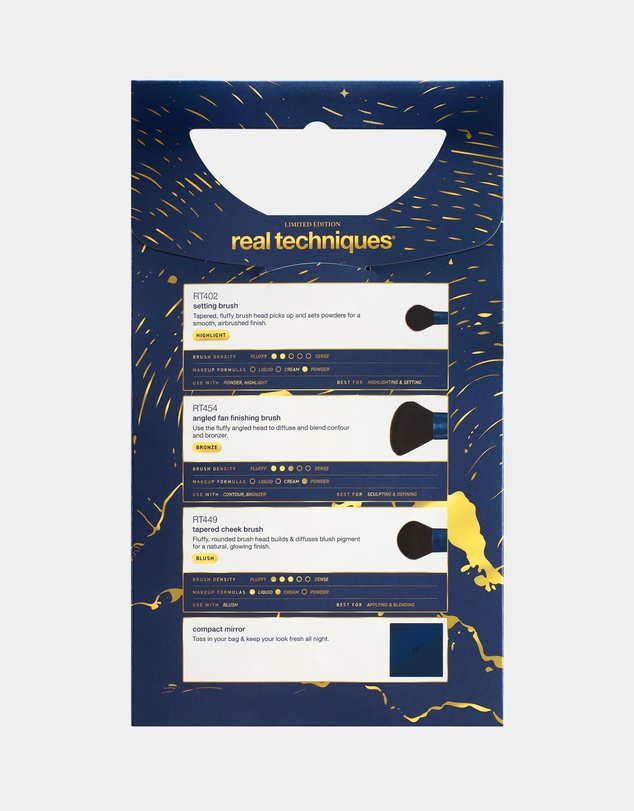 Real Techniques - STARLIGHT GIFTING - Blush & Glow Brush Trio