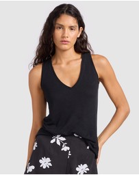 Seafolly - Slub Linen V Neck Tank Top