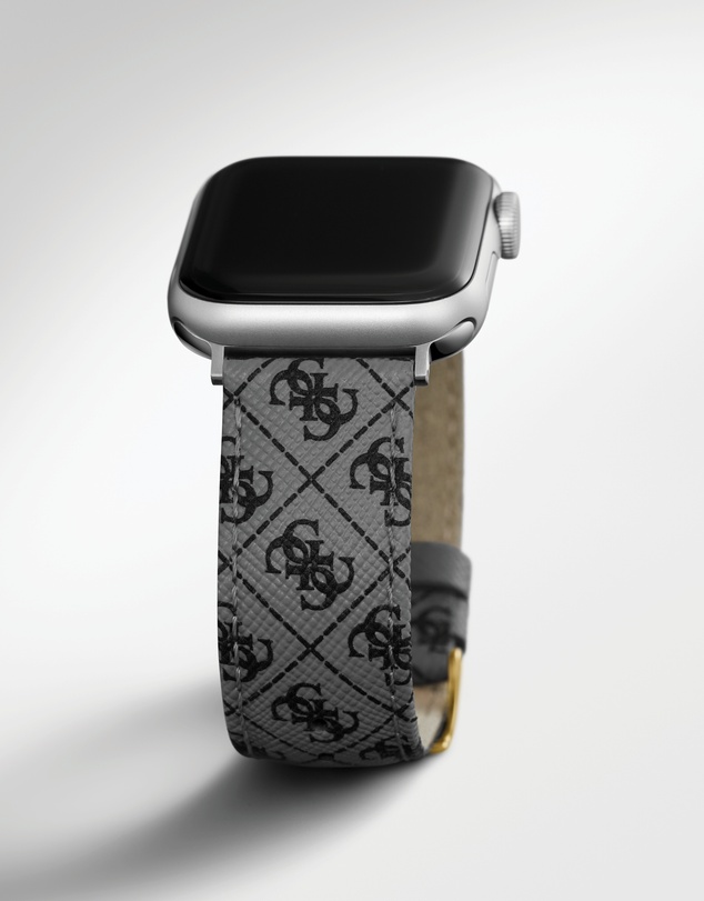 GUESS - Guess Apple Band - Quattro G Charcoal Leather 38/40/41mm