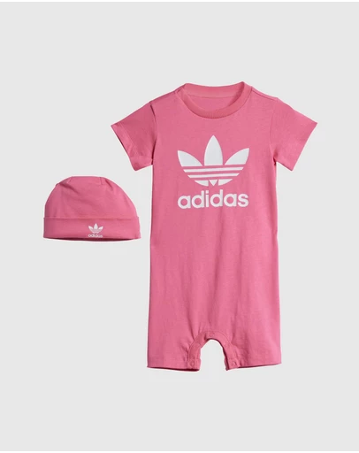 adidas Originals - Jumpsuit and Beanie Gift Set - Babies