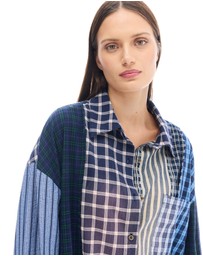 THE TALES - The Tales Patchwork Check Stripe Shirt