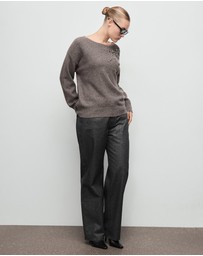 M.N.G - Shiny Straight-Leg Jeans