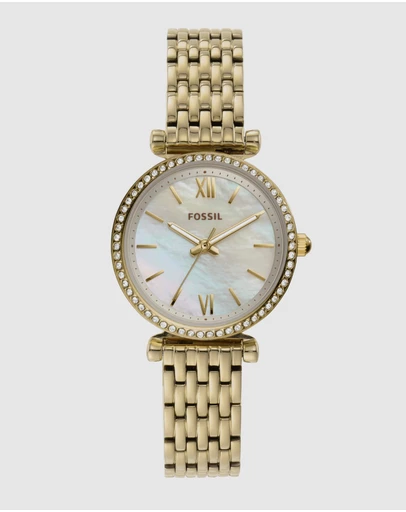 Fossil - Carlie Mini Gold-Tone Analogue Watch