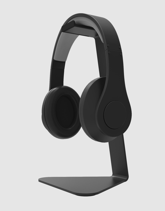 iWorld - Kanto H1 Universal Desktop Headphone Stand, Black