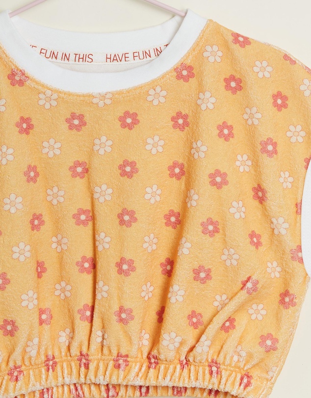 PLAY etc - Honeybee Terry Crop Top - Kids-Teens