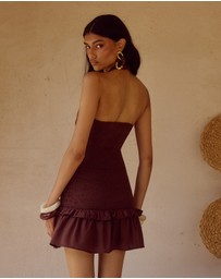 Seven Wonders - Fleur Shirred Halter Mini Dress