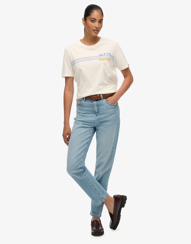 Superdry - Rainbow Stripe Slim Fit Tee