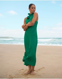 Forcast - Leana Bias Midi Dress