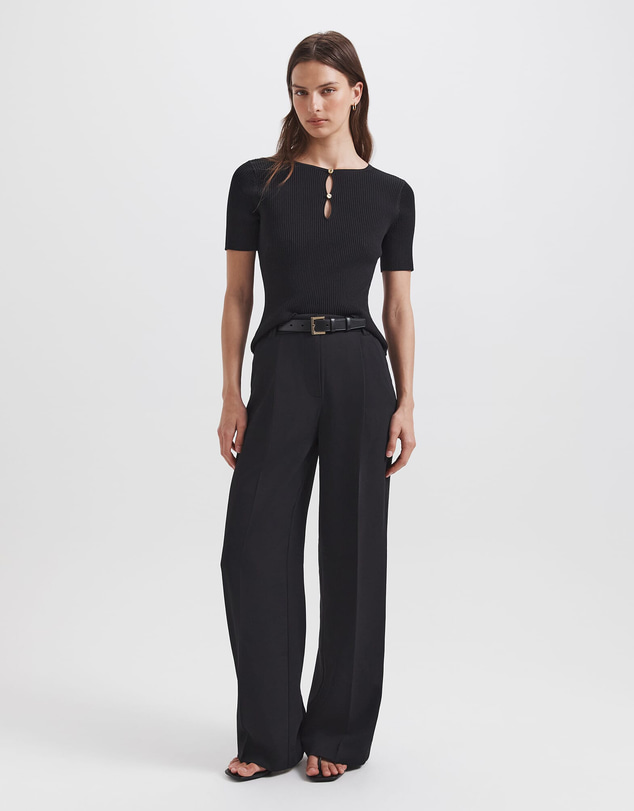 SABA - Vicky Keyhole Rib Knit