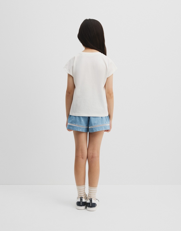 Country Road - Organically Grown Cotton Sequin Logo T-shirt