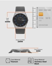 Skagen - Skagen Melbye Titanium Charcoal Watch SKW6078