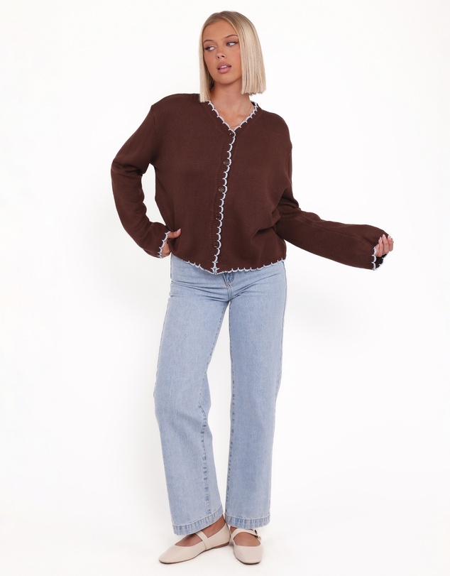 Petal & Pup - Ruby Knit Cardigan - Brown