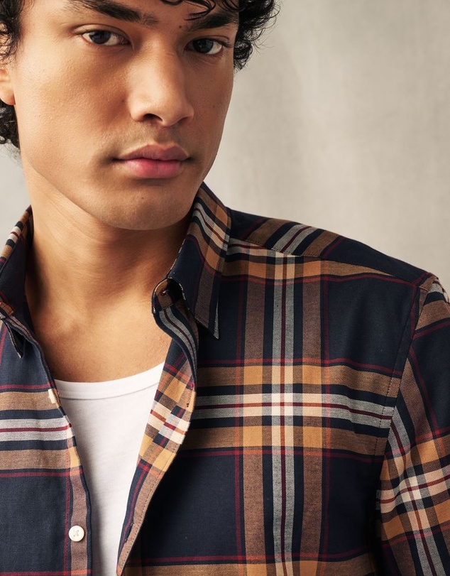 NEXT - Stretch Oxford Check Short Sleeve Shirt