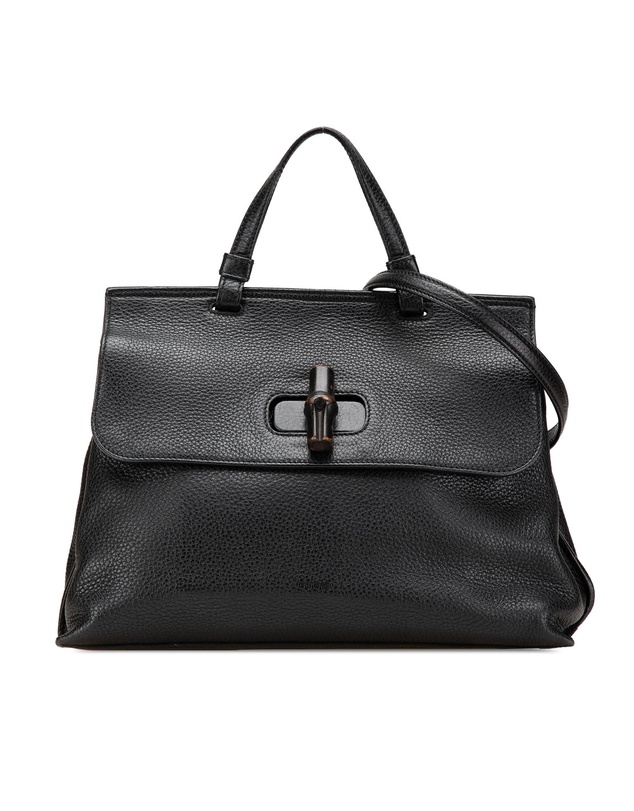 Pre-Loved by Azura Reborn - Pre-Loved Medium Leather Bamboo Daily Satchel