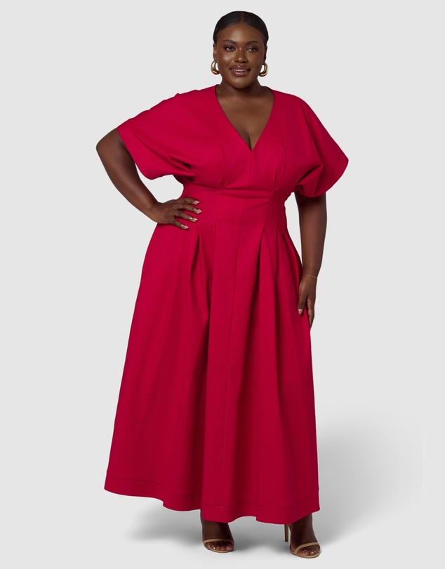 Pink Dusk by Curve Project - Magnetic Pull Maxi Dress