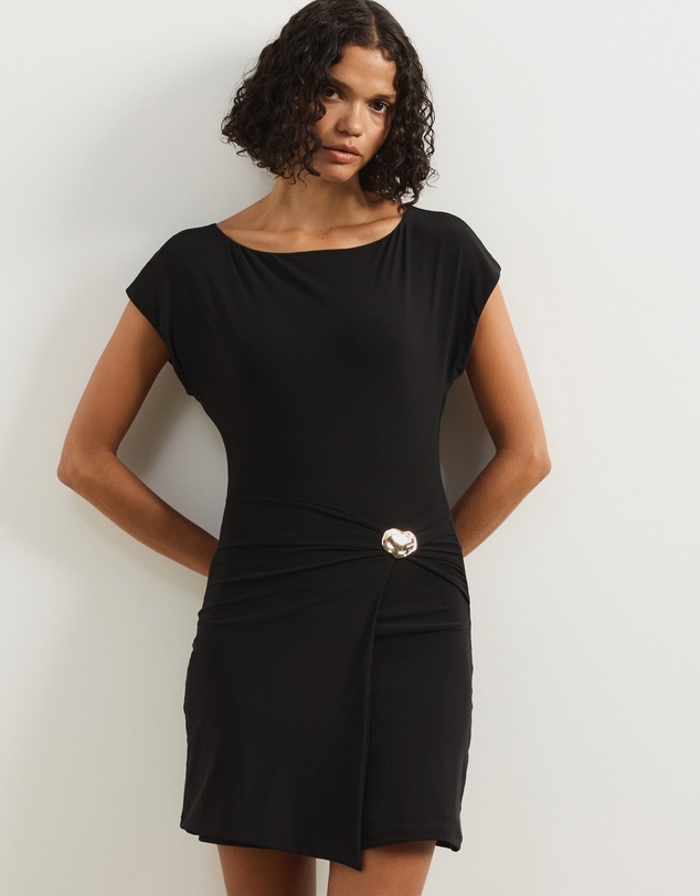 Atmos&Here - Dahlia Boat Neck Mini Dress