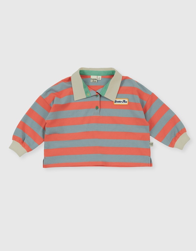 Goldie + Ace - Rugby Stripe Terry Sweat Top - Babies-Kids