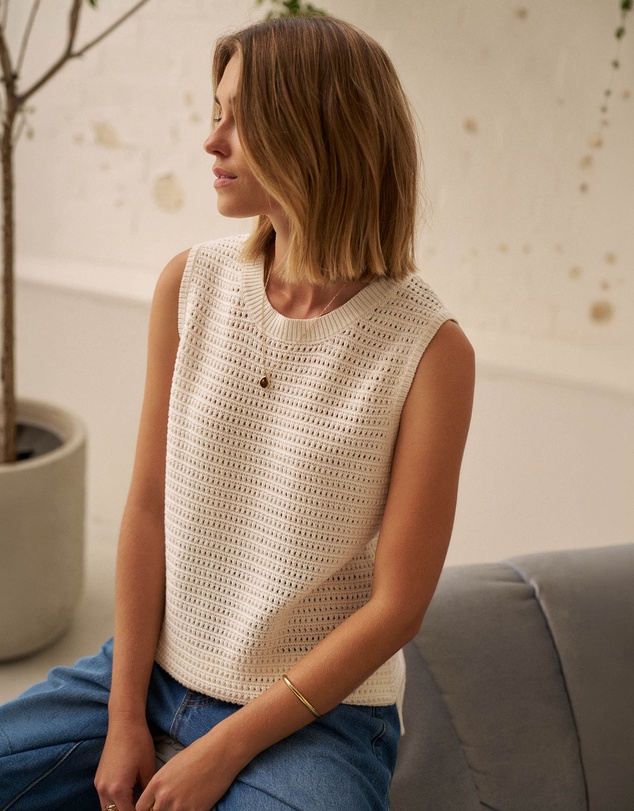 Ceres Life - Maddy Mesh Knit Tank