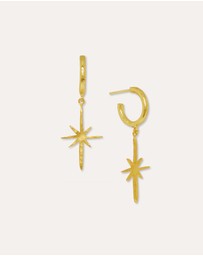 Ottoman Hands - Northern Star Hoop Earrings