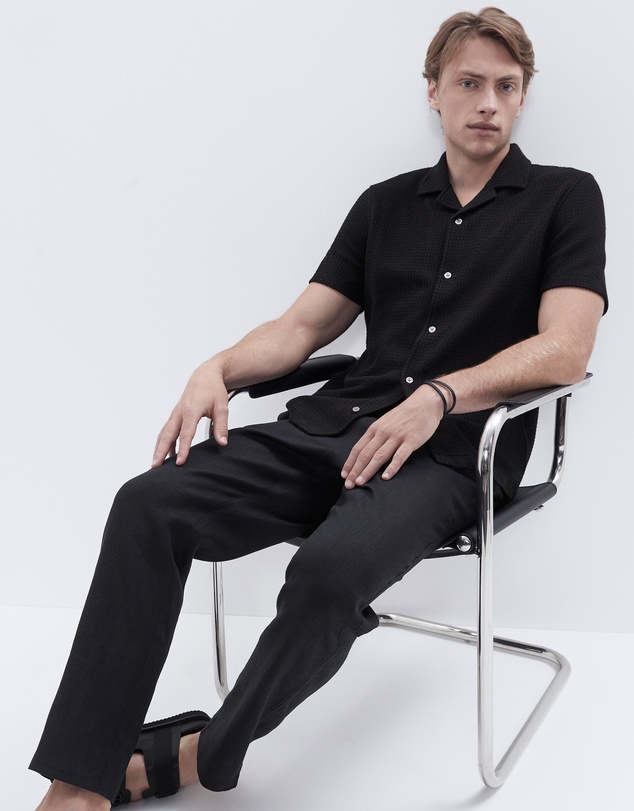 UNISON - Open Weave Regular Fit Shirt