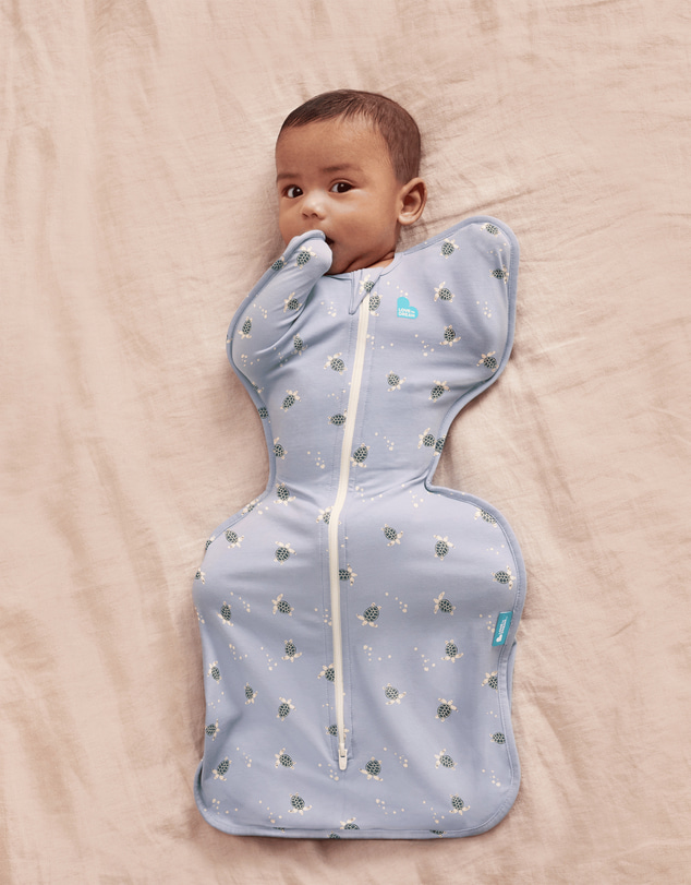Love to Dream - Swaddle Up™ Original 1.0 TOG Stretch Cotton Turtally Mist Blue