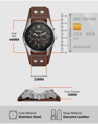 Fossil - Coachman Brown Chronograph Watch