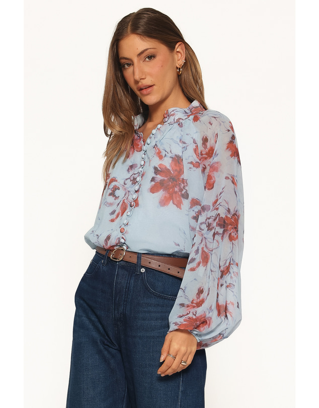 Petal & Pup - Marni Top - Blue Floral