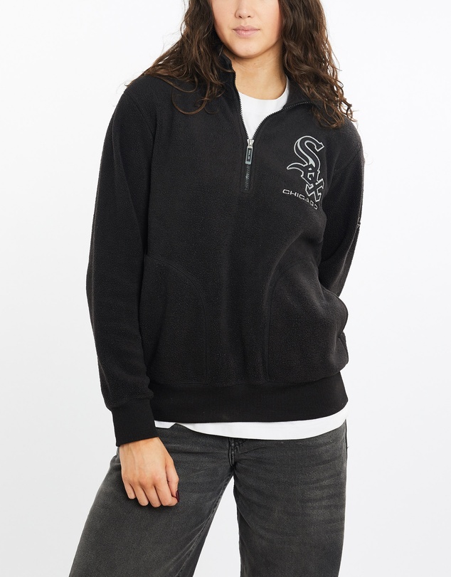 Vintage by The Real Deal - Pre Loved - Vintage MLB Chicago White Sox Quarter Zip Fleece Sweatshirt