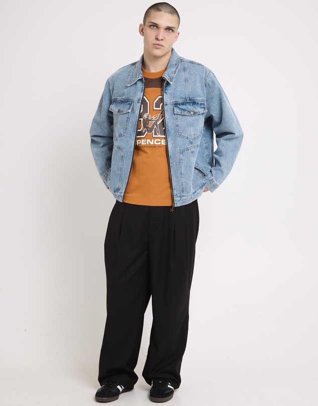 Insight - Halls Cropped Harrington Denim Jacket