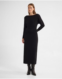 Oxford - Greta Knitted Balloon Sleeve Dress