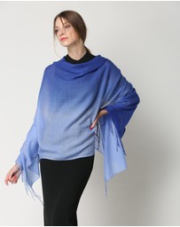 Ozwear Connection Uggs - Ugg 100% Merino Wool Tie Dye Scarf Sky and Blue