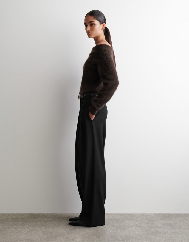 COS - Off-The-Shoulder Merino Wool Jumper