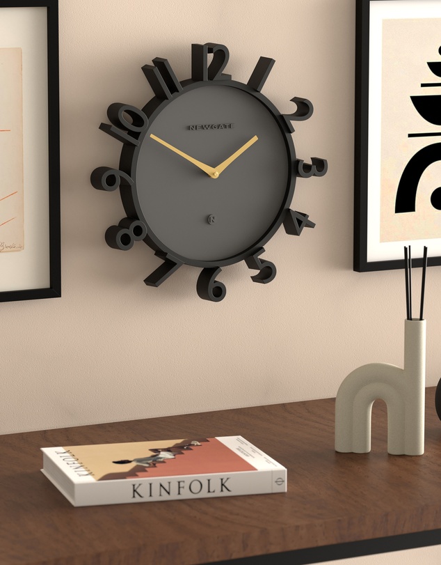 Newgate - Newgate Monorail Wall Clock-Black
