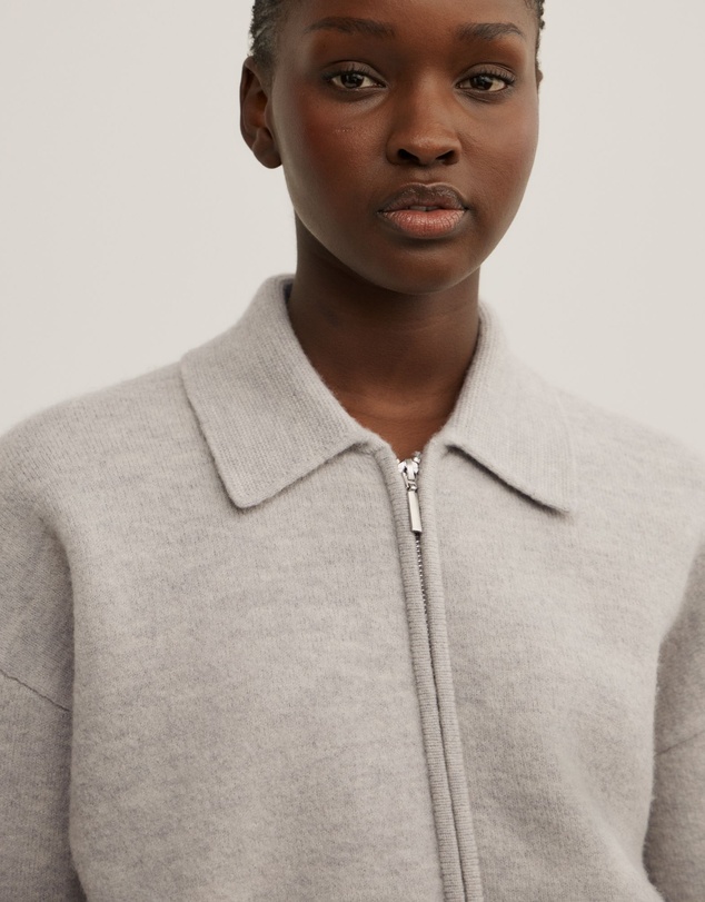Witchery - Wool Knit Bomber Jacket