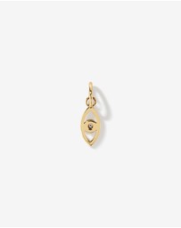 Michael Hill - Diamond Accent Evil Eye Pendant in 10kt Yellow Gold