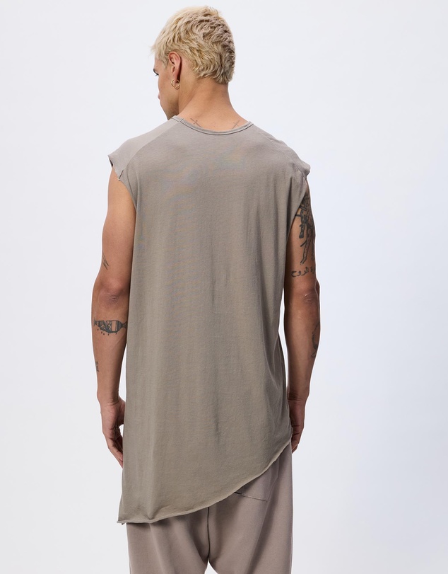 Surrounded By Ghosts - The Graftonite Asymmetrical Cotton Tail Muscle T-Shirt