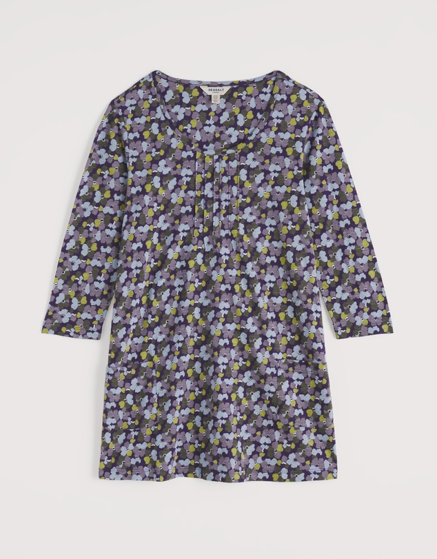 Seasalt - Seasalt Cornwall Multi Busy Lizzy 3/4 Sleeve Slub Jersey Tunic