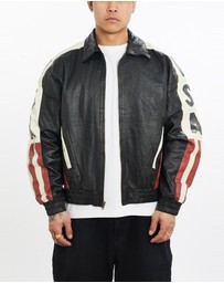 Vintage by The Real Deal - Pre Loved - Vintage 90s U.S.A Leather Bomber Jacket