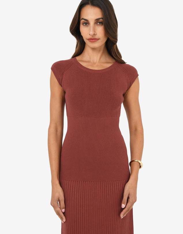 Forcast - Lourdes Ribbed Knit Dress