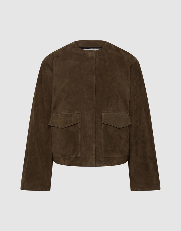 St. Agni - Suede Utility Cocoon Bomber