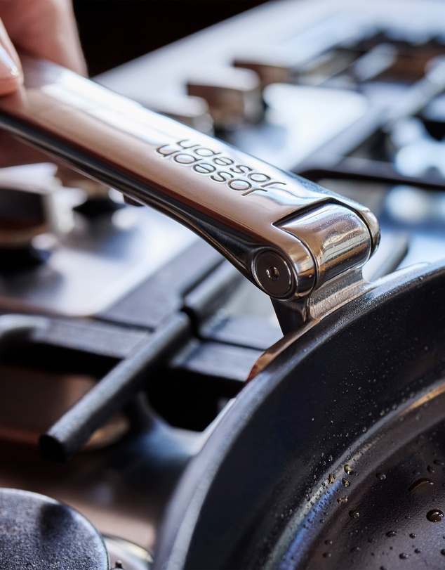 Joseph Joseph - Space Steel 2-piece Non-stick Stainless-steel Frying Pan Set with Folding Handles