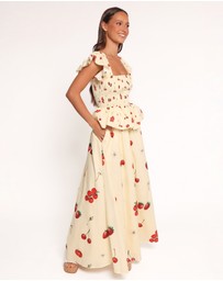 Petal & Pup - Remira Midi Skirt - Yellow Cherry